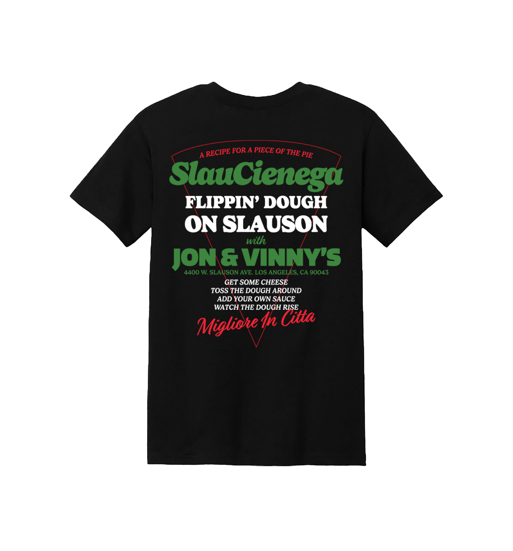 SlauCienega x Jon & Vinny's Stacked Tee (Black) | Jon and