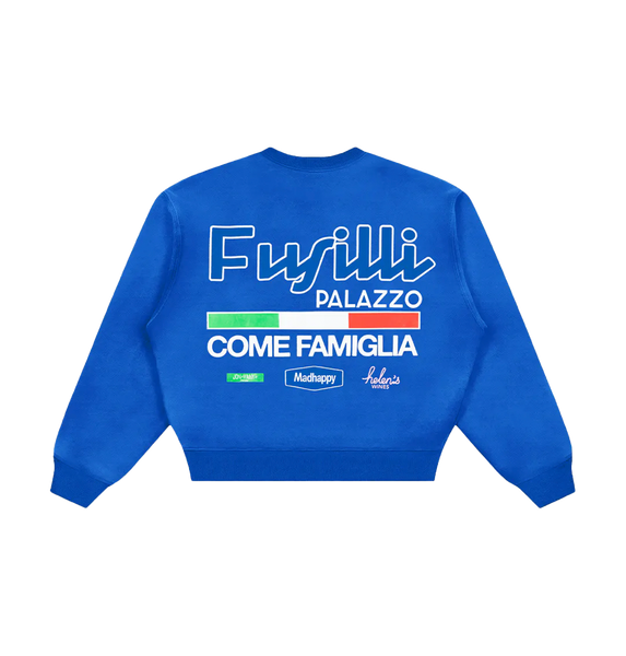 Jon & Vinny's x Madhappy Heritage Crewneck (Azzurro) | Jon and Vinny's Merch